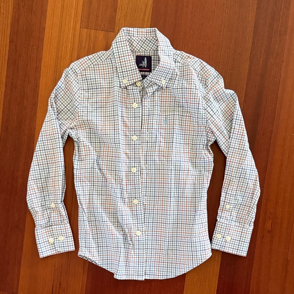 johnnie-O Multicolor Checkered Kids Button Down Shirt